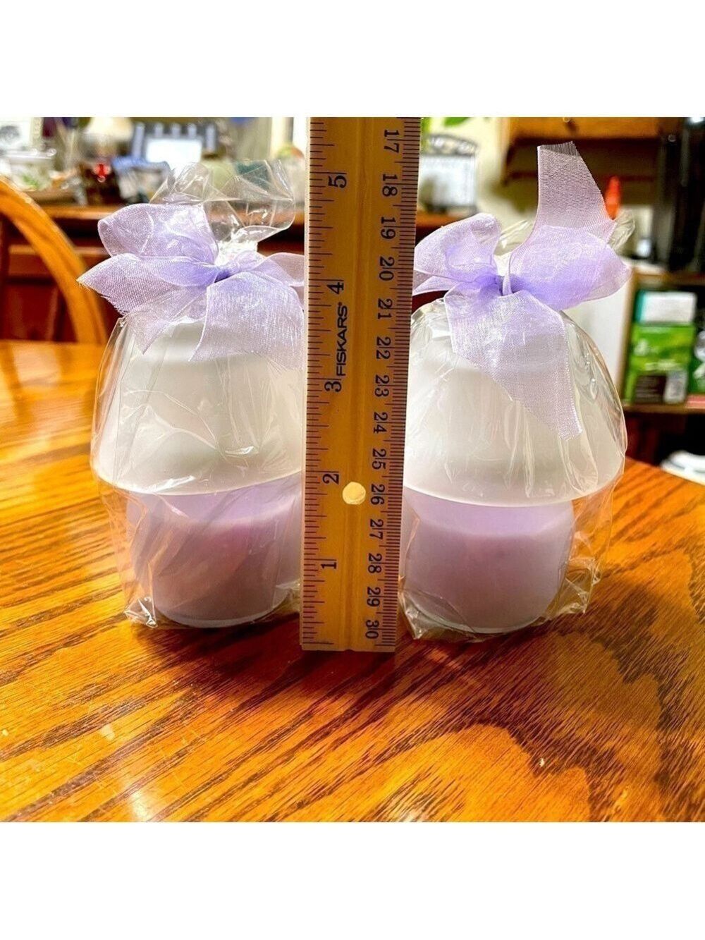 Candles Lantern Lavender Set of 4 - Picture 3 of 5